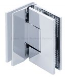 Z-7940   Adjustable Heavy Duty Flat Square Corner 90 Degree Glass to Glass Zero Position Shower Hinge With Cover