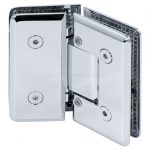 Z-9530   Adjustable Standard Duty Beveled Edge 135 Degree Glass to Glass Shower Hinge