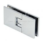 Z-7X20   Adjustable Rectangular Flat 180 Degree Glass to Glass Shower Hinge With Cover