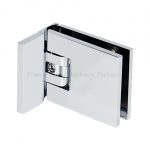 Z-7X09F   Adjustable Rectangular Flat Wall Mount Offset Back Plate with Cover Shower Hinge