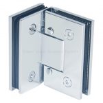 Adjustable Standard Duty Beveled Edge Wall Mount Full Back Plate Shower Hinge
