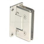 Z-9511   Adjustable Standard Duty Beveled Edge Wall Mount Full Back Plate Shower Hinge