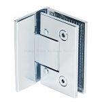Adjustable Standard Duty Flat Square Corner Wall Mount Offset Back Plate with Cover Shower Hinge
