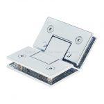 Adjustable Standard Duty Flat Square Corner 135 Degree Glass to Glass  Shower Hinge