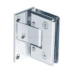 Z-9513   Adjustable Standard Duty Beveled Edge Offset Back Plate Shower Hinge