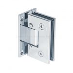 Z-9411   Adjustable Standard Duty Square Corner Wall Mount Full Back Plate Shower Hinge