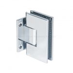 Z-9412   Adjustable Standard Duty Square Corner  Wall Mount Short back Plate Shower Hinge