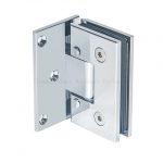 Z-9413   Adjustable Standard Duty Square Corner Offset Back Plate Shower Hinge