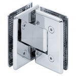 Z-9540   Adjustable Standard Duty Beveled Edge 90 Degree Glass to Glass Shower Hinge